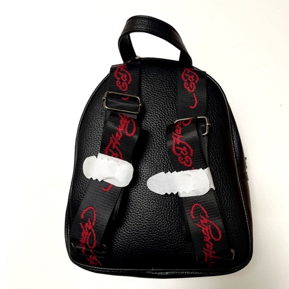 Ed Hardy Dead or Alive Mini Backpack Skull Horse Rhinestone Tattoo Bag NWT main image 10